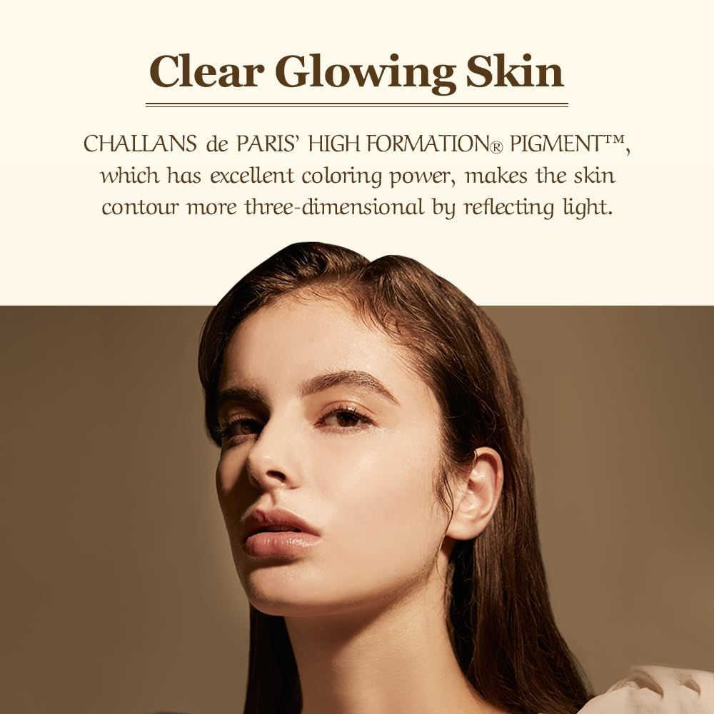 CHALLANS de PARIS Buildable coverage swatch for radiant finish