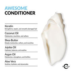 Challenger awesome conditioner bottle provides hydrating restoration for smoother hair