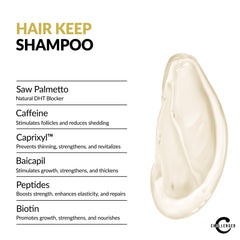 Challenger Hair Keep Shampoo rich foaming lather during wash.