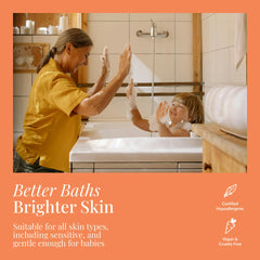 CHANCE OF SUNNY citrus essential oils provide a vibrant, invigorating shower aroma.