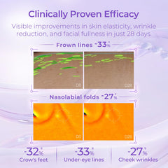 CHANDO HIMALAYA clinical study graphic indicating improved texture and elasticity.