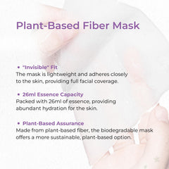 CHANDO HIMALAYA Gentiana Sheet Mask plant-based fiber folds gently to contours.
