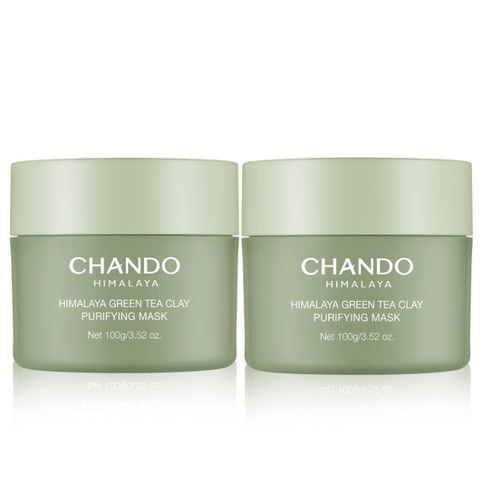 CHANDO HIMALAYA Purifying Green Tea Mask front pack for pore cleansing