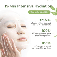 CHANDO HIMALAYA Thamnolia mask before-after glow shows potential hydration balance for daily use.
