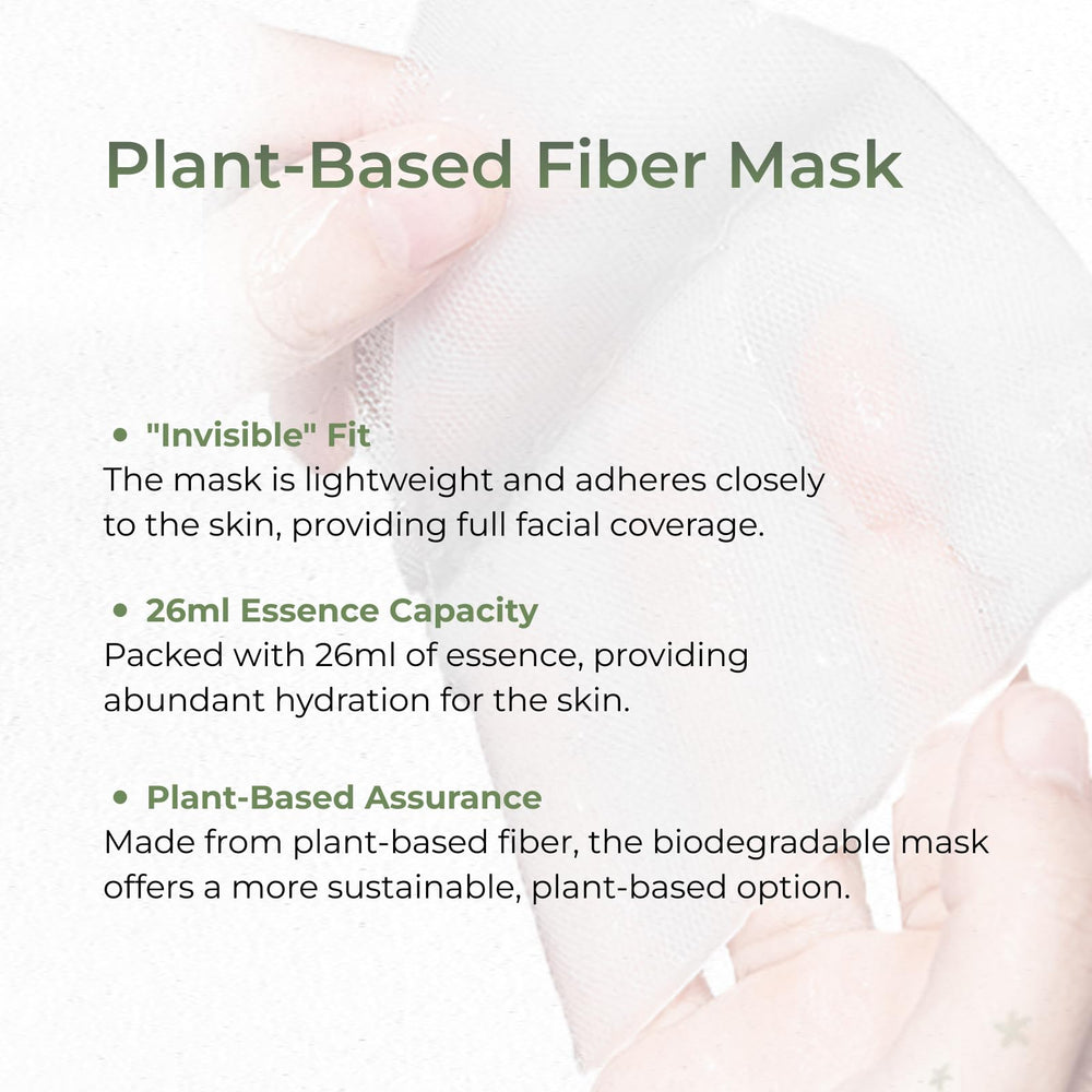 CHANDO HIMALAYA Thamnolia mask essence application demonstrates rich 26ml coverage per sheet.