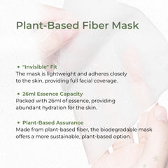 CHANDO HIMALAYA Thamnolia mask essence application demonstrates rich 26ml coverage per sheet.