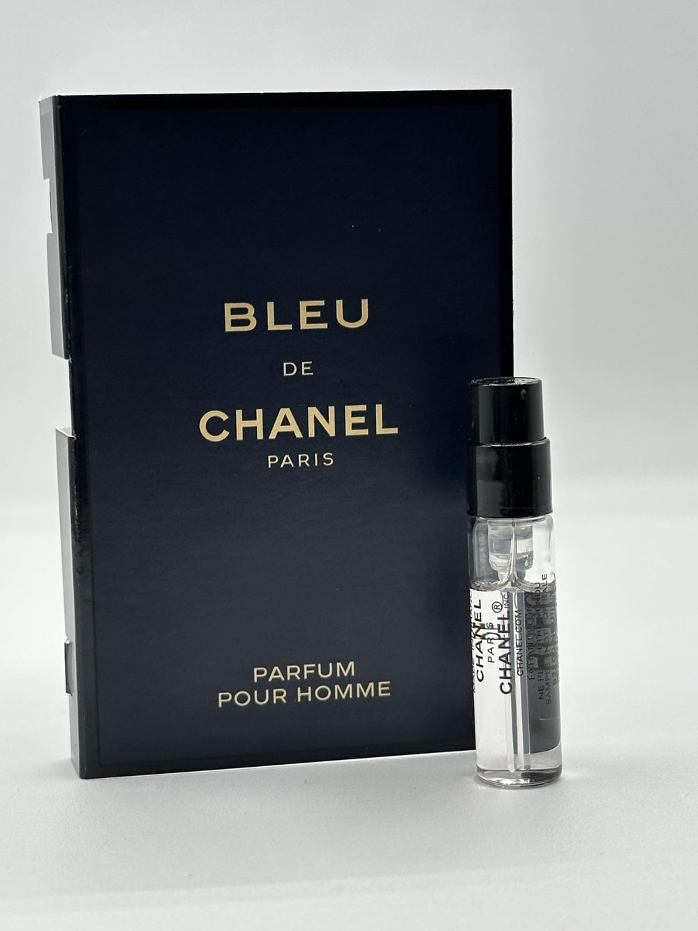 Chanel Bleu de Parfum bottle front view for daily masculine scent exploration.