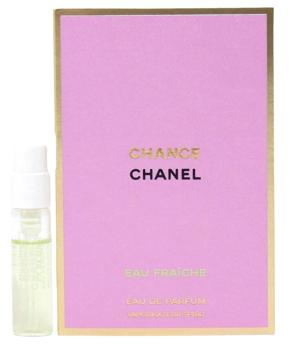 CHANEL Chance Eau Fraiche closeup; fresh, luminous scent ideal for appointments and events.