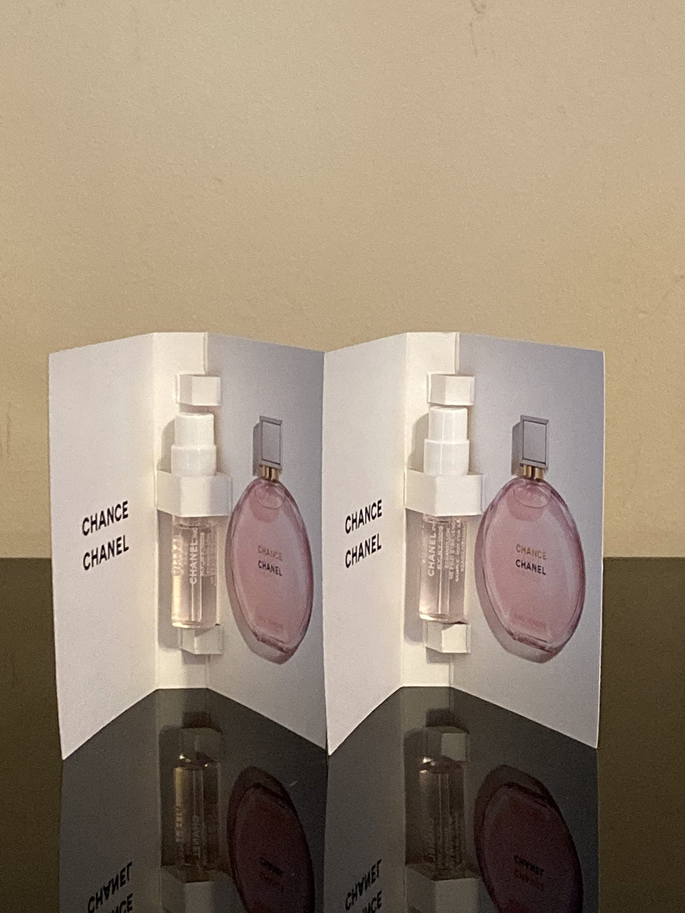 CHANEL Chance Eau Tendre sampler vial gift, elegant tester set for fragrance lovers