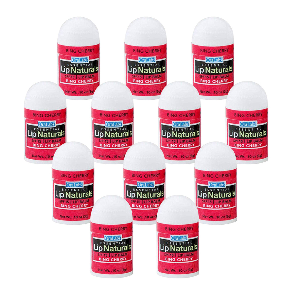 CHAP-ICE Lip Naturals Bing Cherry SPF 15 balm in packaging for on-the-go protection