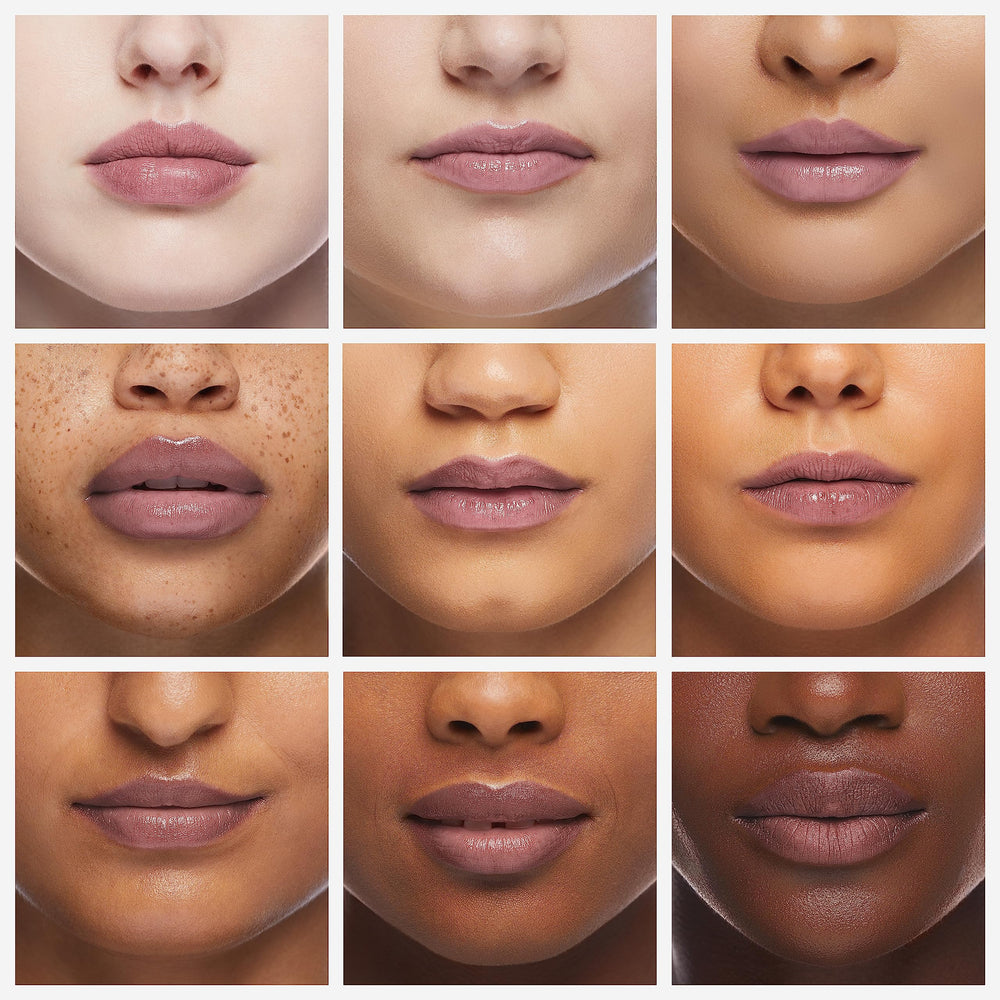 CHAP-ICE Bing Cherry SPF 15 balm with glossy finish on lips