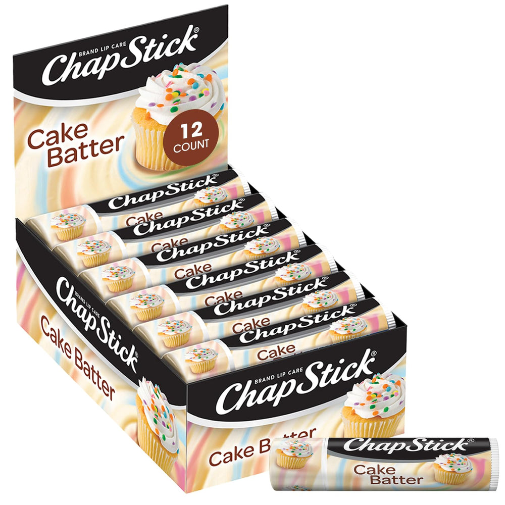 ChapStick Cake Batter lip balm bulk pack, easy gifting and on-the-go moisture