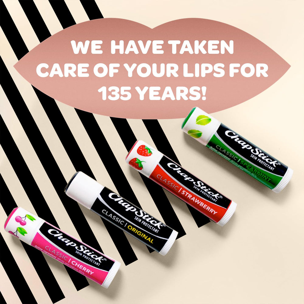 Plastic tube packaging keeps ChapStick Cake Batter moisturized on the go