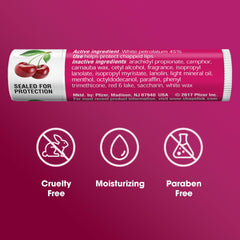 ChapStick Classic Cherry fits easily in pocket or purse for quick moisture.