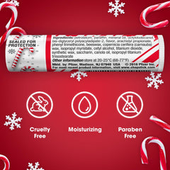 Cruelty-free, paraben-free ChapStick Candy Cane lip balm.