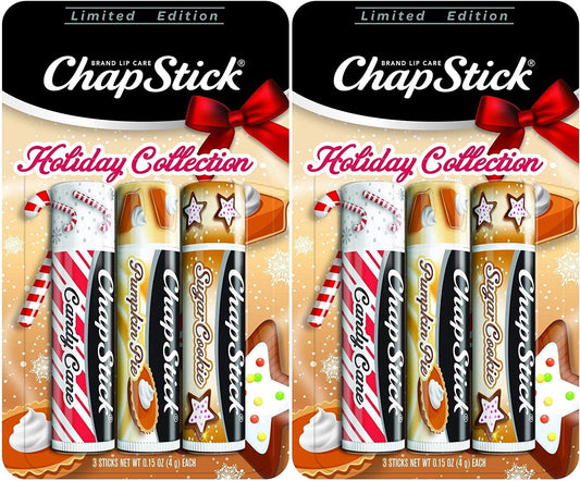 ChapStick Holiday Candy Cane packaging for portable lip care