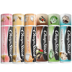 ChapStick ice-cream-collection-3pack tubes deliver quick lip hydration on the go.