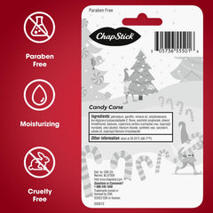 Candy Cane fragrance with smooth glide for everyday lip care.