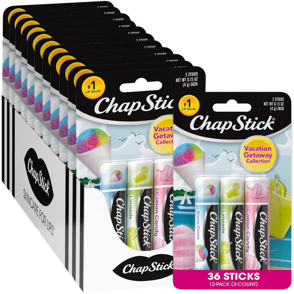 ChapStick Snow Cone pack offering refreshing flavor and daily moisturization