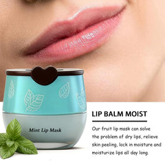 Charm Kiss Honey pot design with built-in space for lip brush storage.