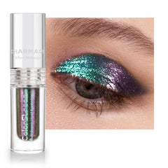 CHARMACY liquid duochrome eyeshadow with applicator for precise one-swipe color application.