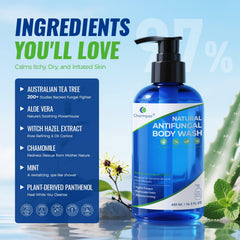 CHARMPOO foamy lather in hand for gentle cleansing