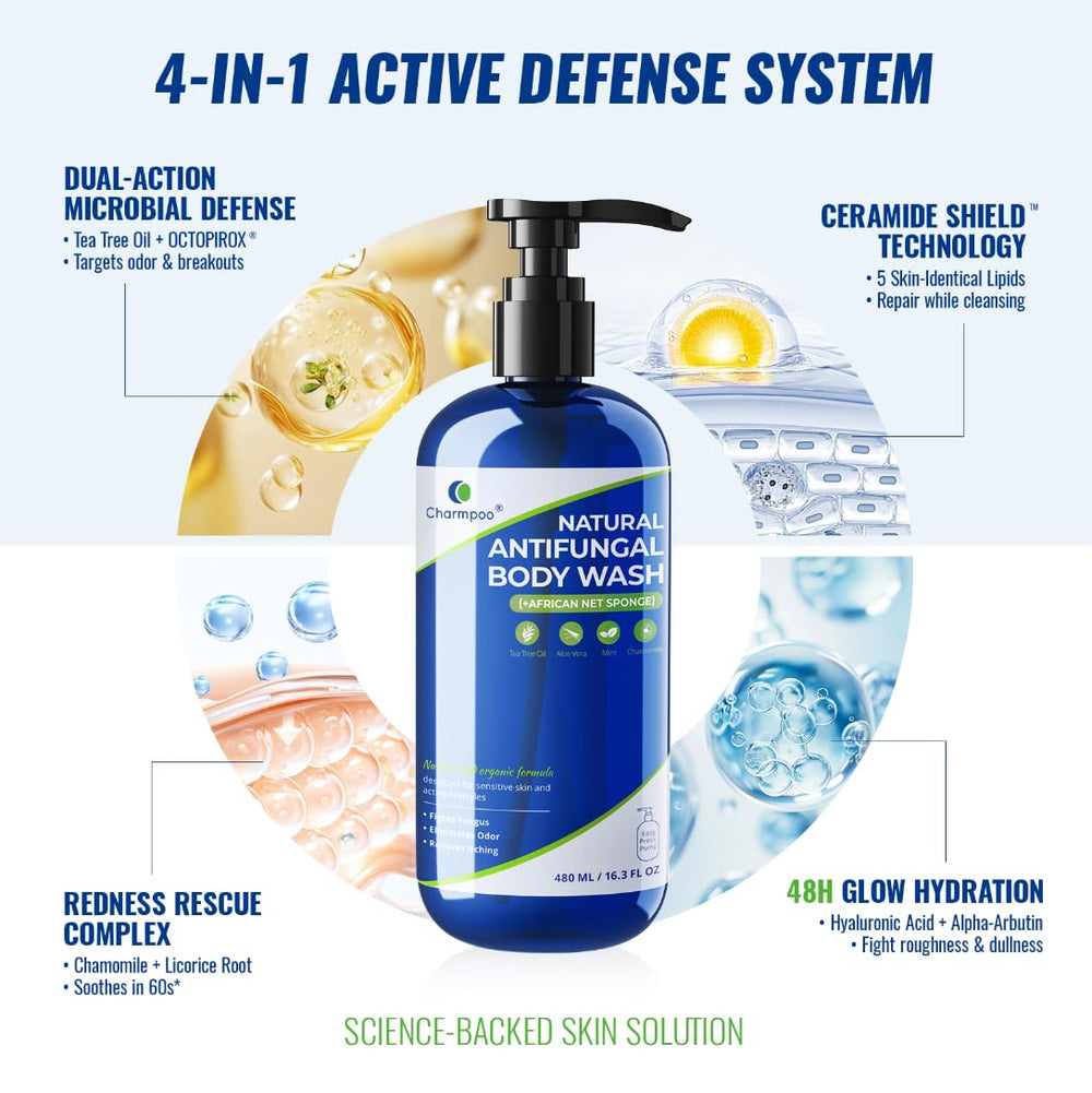 CHARMPOO pH balanced formula communicates gentle cleansing