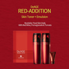 CHARMZONE Red Addition set box display featuring complete skincare trio.