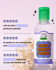 CHASIN' RABBITS Magic Beauty Shroom Essence label highlights cruelty-free and planet-friendly packaging