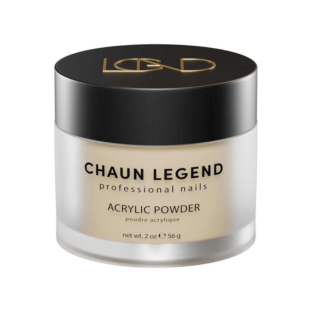 Chaun Legend acrylic powder 2oz bubble-free jar ready for long-lasting nails