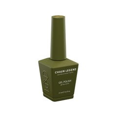 Chaun Legend LG5231 olive green gel polish swatch for a soft earthy manicure.
