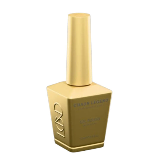 Chaun Legend LG5081 bottle shot showing gold glitter gel polish for salon-quality shine