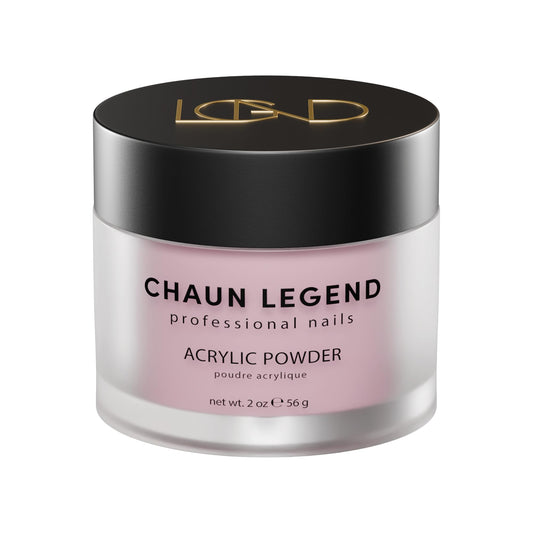 Chaun Legend Sweet Serenity pink powder bottle for a calming manicure.