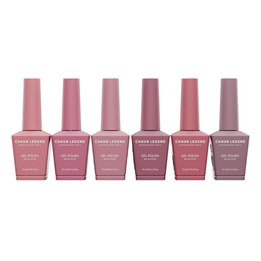 Chaun Legend Velvet Touch gel polish provides long-lasting shine.