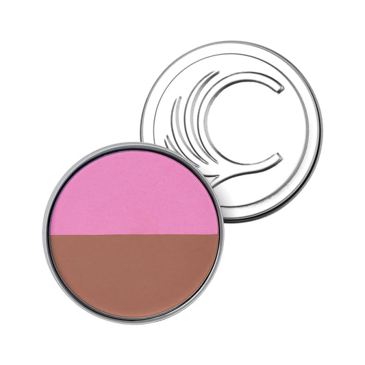 Cheekbone Balance medium blush-bronzer compact for versatile on-the-go glow.