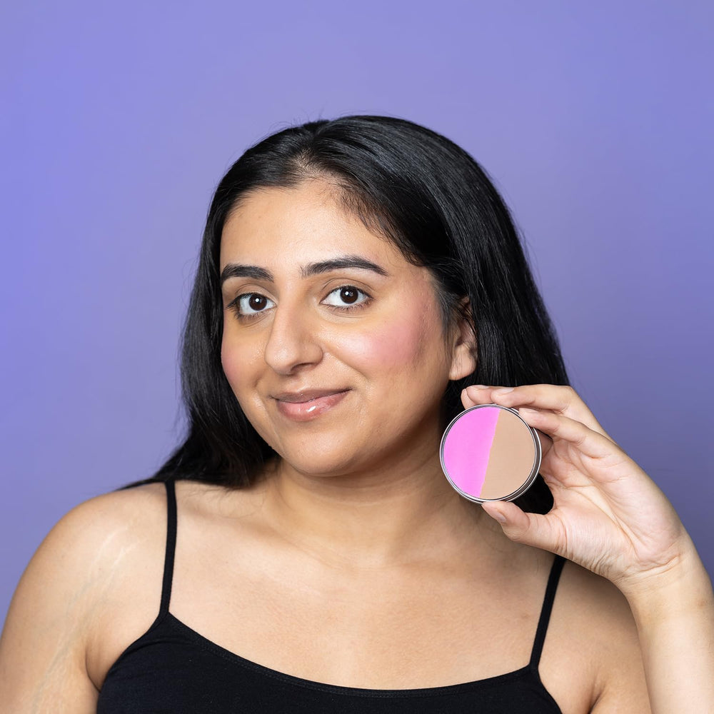 Cheekbone Balance organic jojoba oil-infused formula nourishes skin.