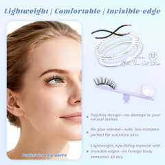 Chensplend Feathery Light Style lashes with applicator for natural lift