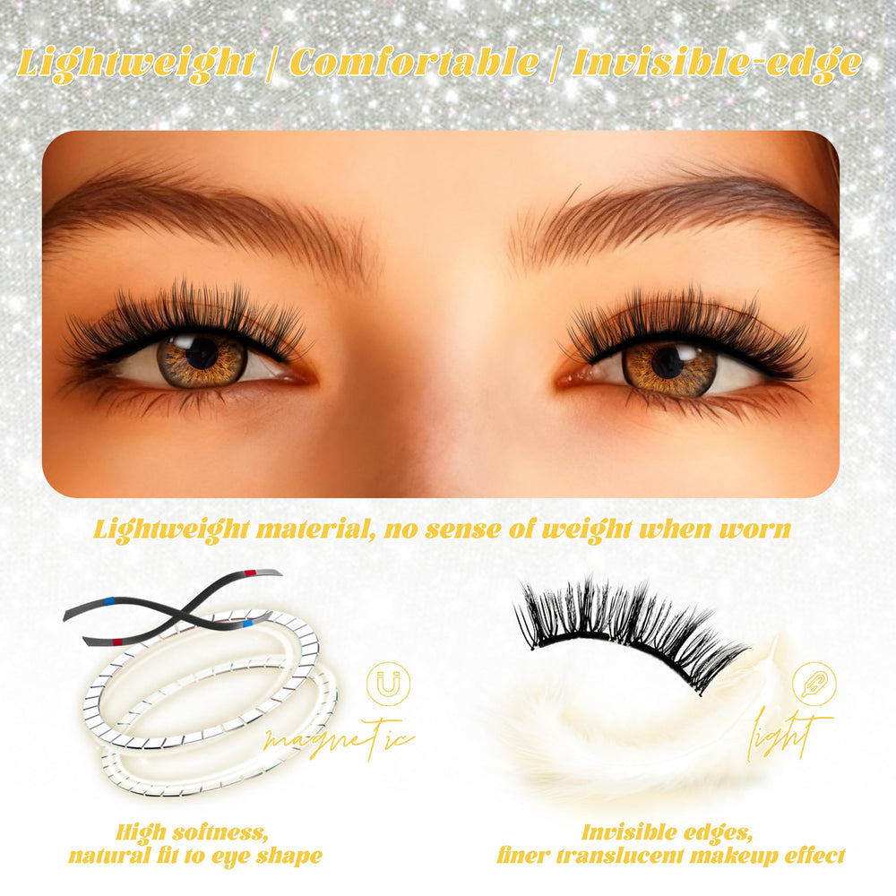 Chensplend feathery-style lashes ready for quick, glue-free enhancement.