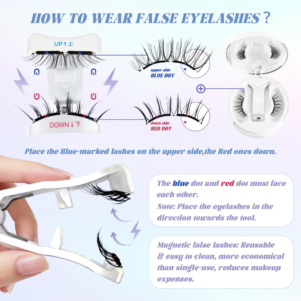 Chensplend Soft Magnet Material flexing along lash line for comfort