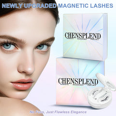CHENSPLEND Upgrade Magnetic Eyelashes natural look for daily commutes and meetings