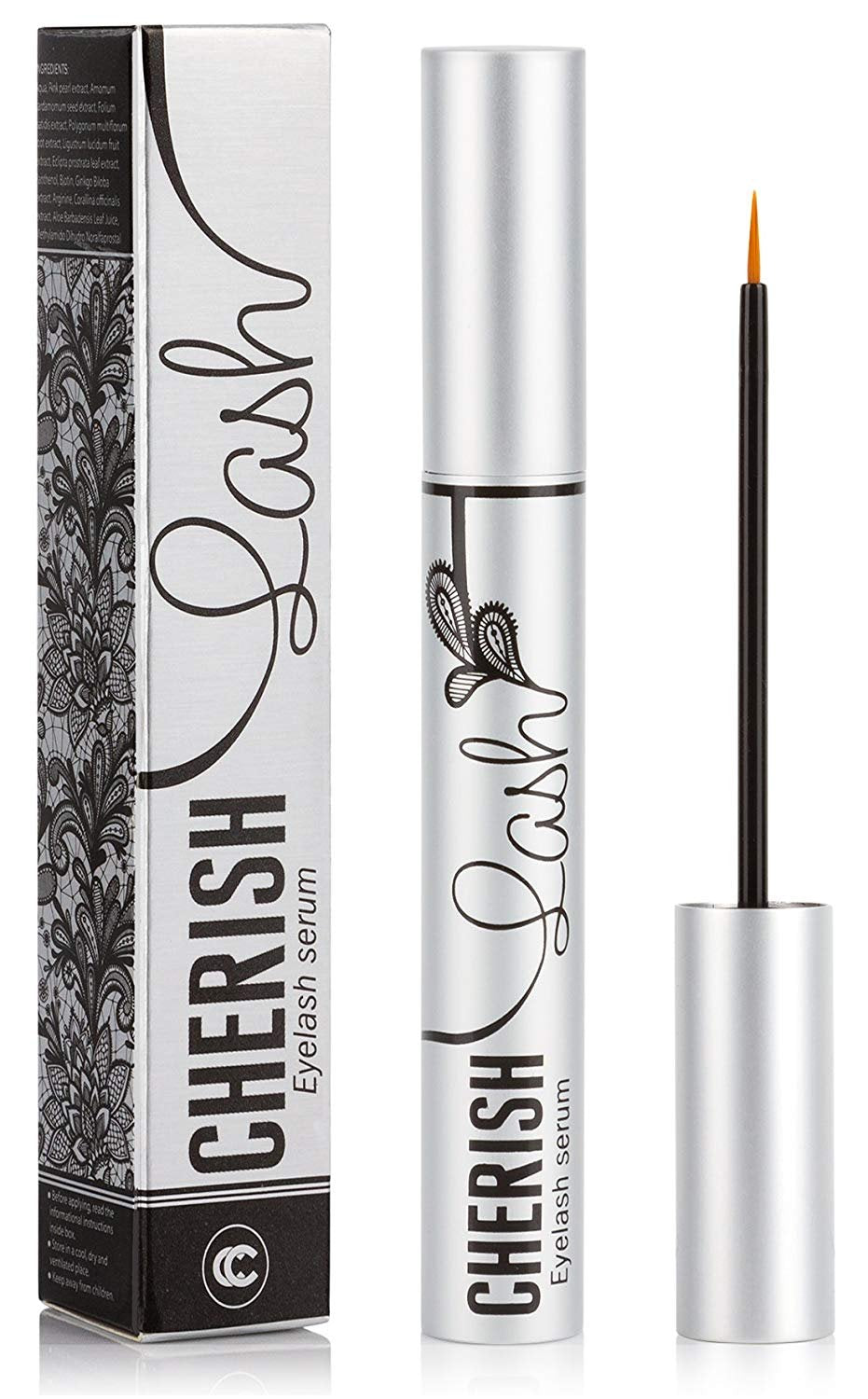 Cherish Lash serum bottle for daily eyelash care and longer-looking lashes