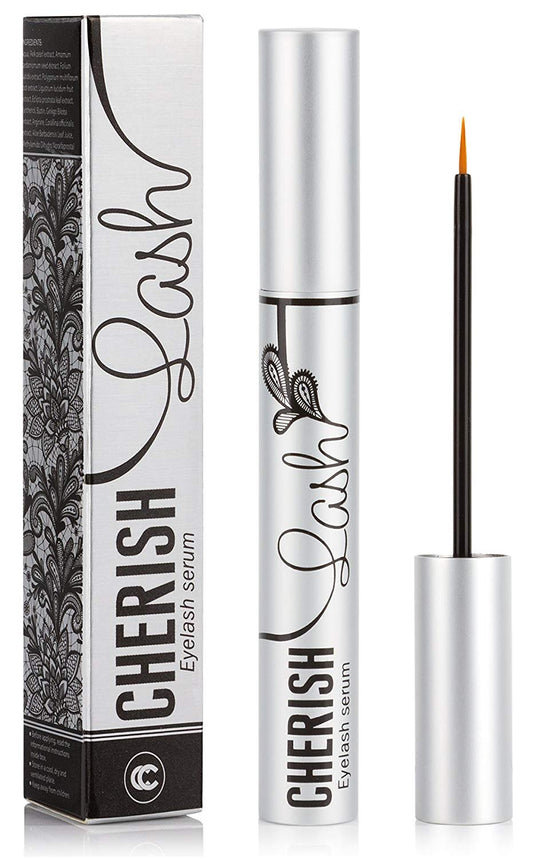 Cherish Lash serum bottle for daily eyelash care and longer-looking lashes