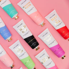 Travel-size Chez Gagné hand cream packaging for on-the-go use