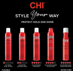 CHI Enviro 54 secure-finish provides a lasting look without heaviness.