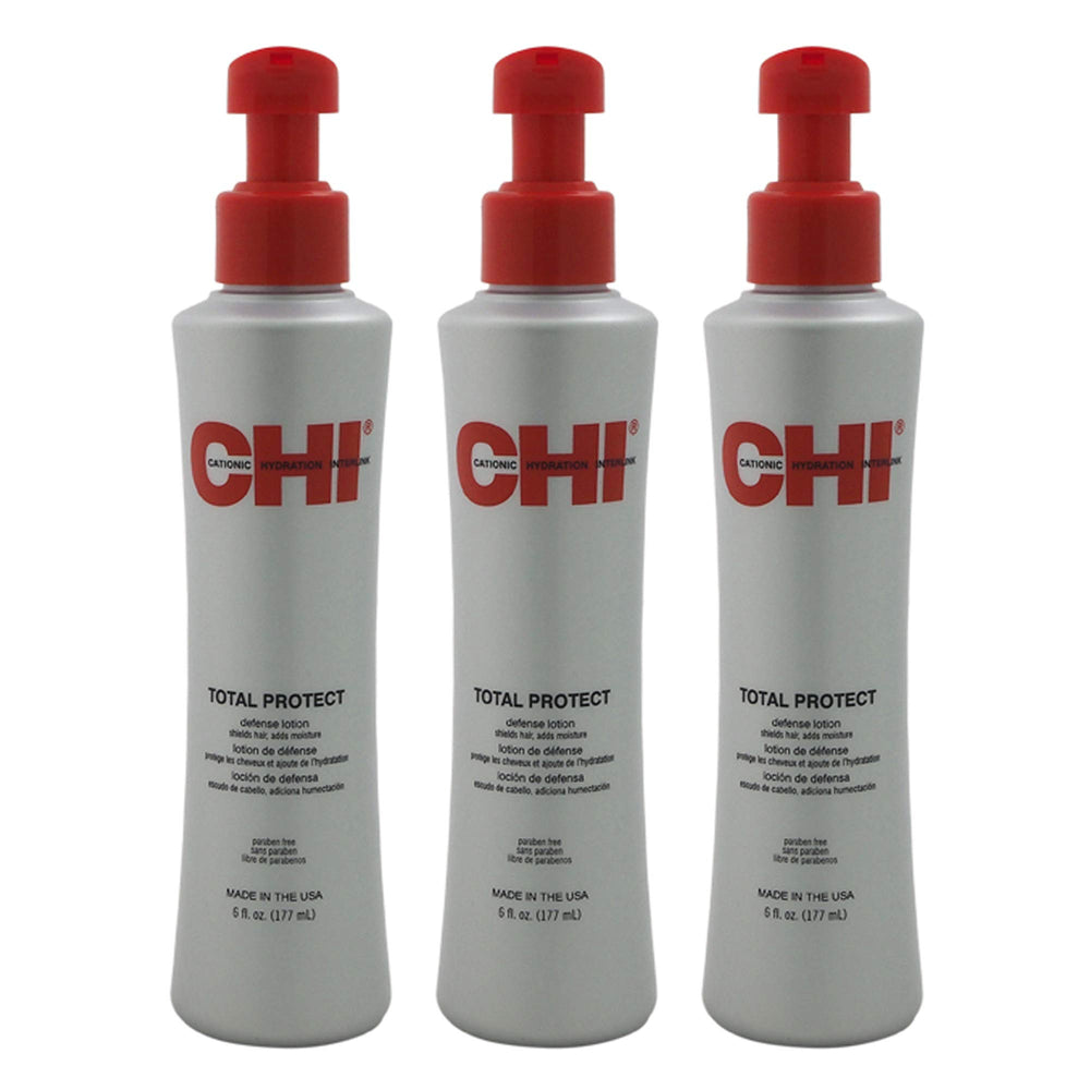Chi Total Protect bottle front view for moisture and UV protection.