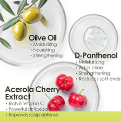 Chihtsai Olive Shampoo and conditioner duo on a bathroom vanity.