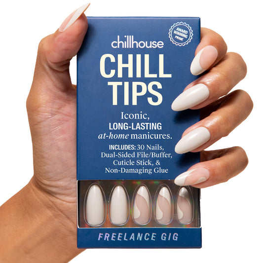 Chillhouse Chill Tips press-on nails in almond shape for fast, salon-worthy manicures at home.