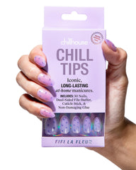 Chillhouse Fifi La Fleur almond tips set with 30 shapes for a customizable manicure
