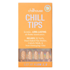 Chillhouse Let It Flow 2.0 oval tips kit for quick salon-style nails