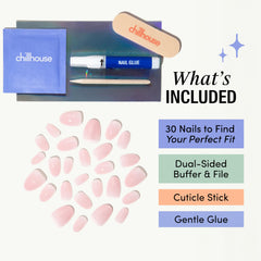 Chillhouse 30 oval nail shapes options for easy customization.